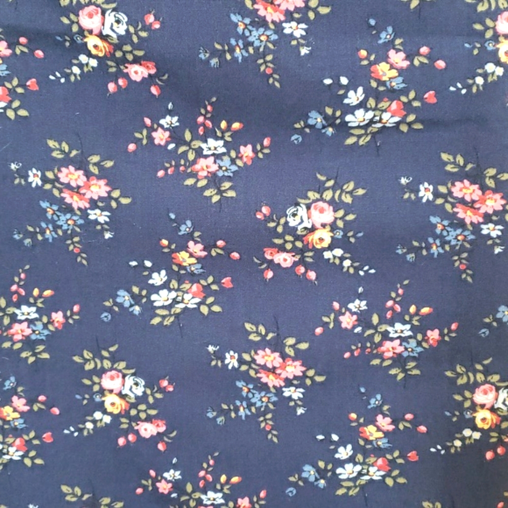 Vintage 90s Ralph Lauren Tartan Label Floral Halter Dress Navy Cotton • Size 8 - Picture 12 of 16
